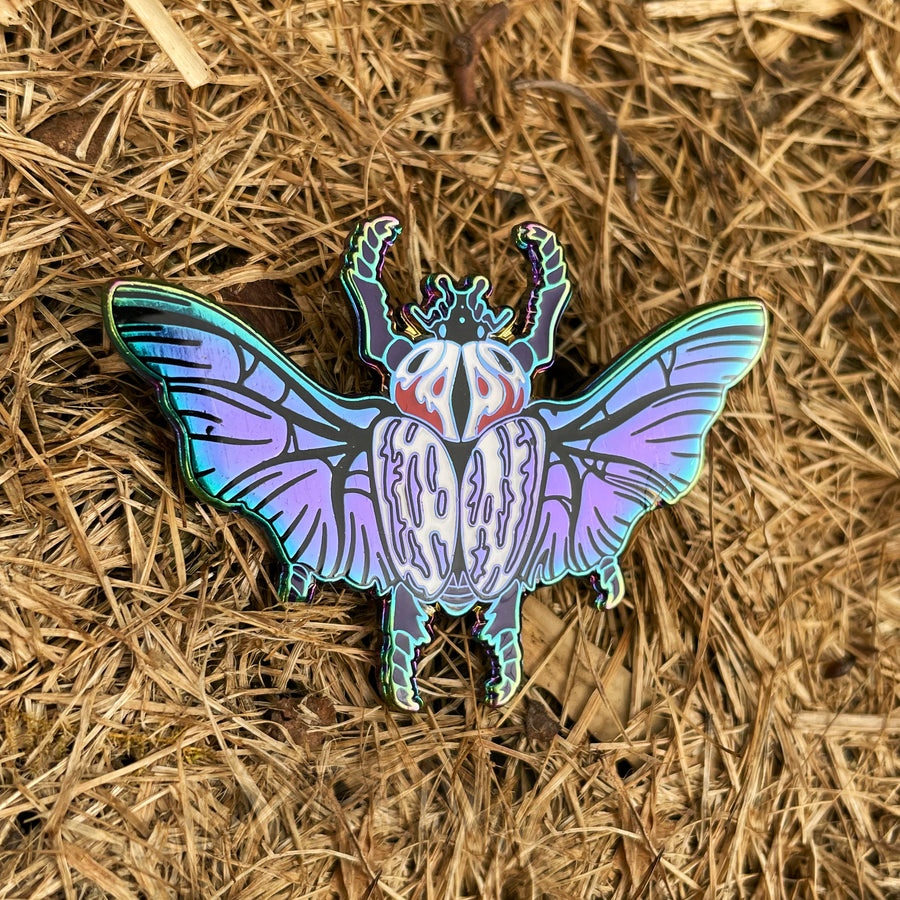 Goliath Beetle Enamel Pin